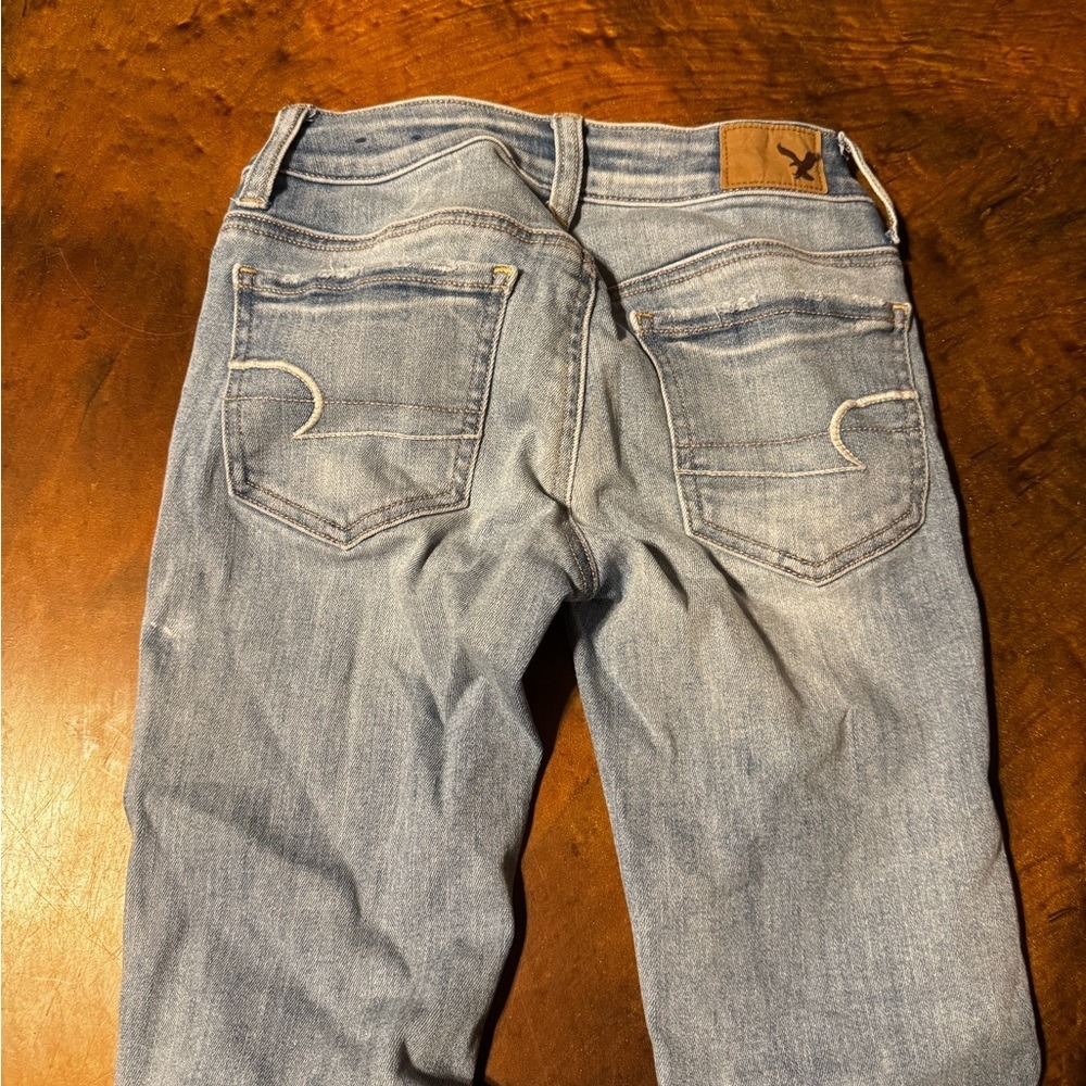 American Eagle Outfitters Light Blue Skinny Jeans jeggings - Picture 6 of 7